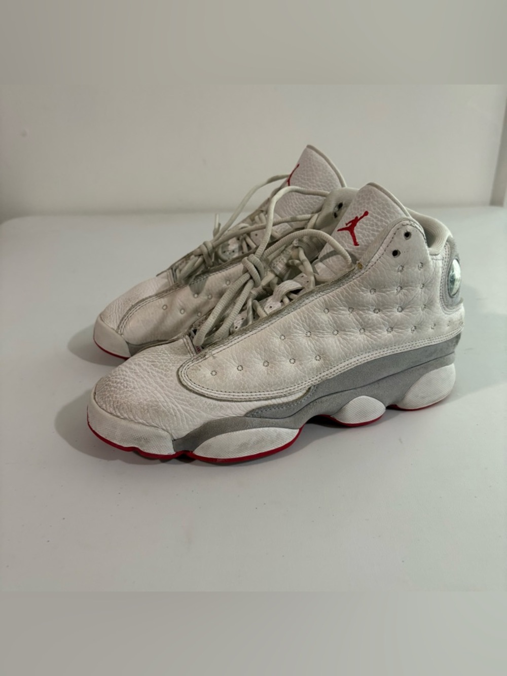Nike Air Jordan 13 Retro White Wolf Grey Red Sneakers DJ3005-160 8.5